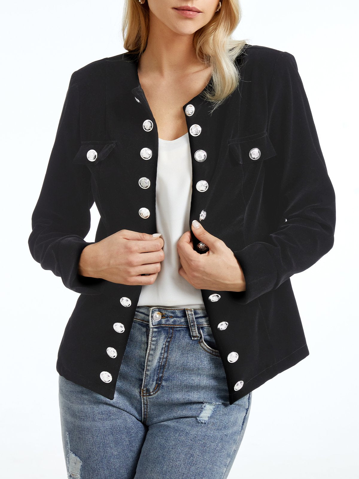 Blazer abotonable para un look business seguro de sí mismo