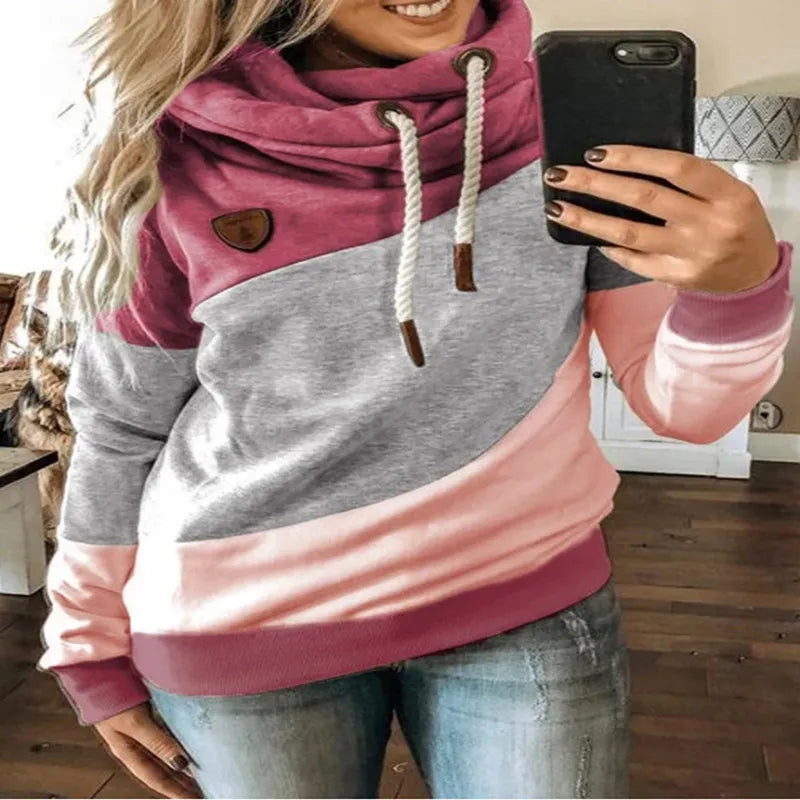 Sudadera con capucha sencilla y acogedora de manga larga