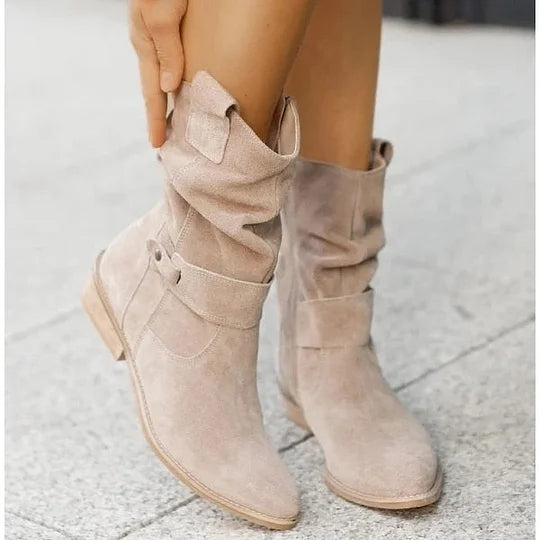 Botas Altas para Mujer – Color Sólido y Diseño Moderno