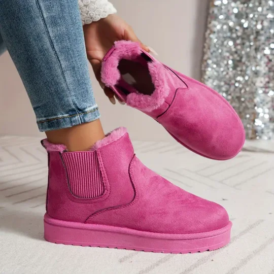 Elegantes botas de colores sólidos para mujer