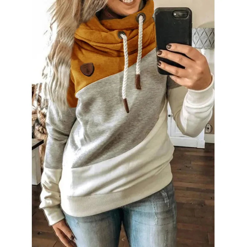 Sudadera con capucha sencilla y acogedora de manga larga