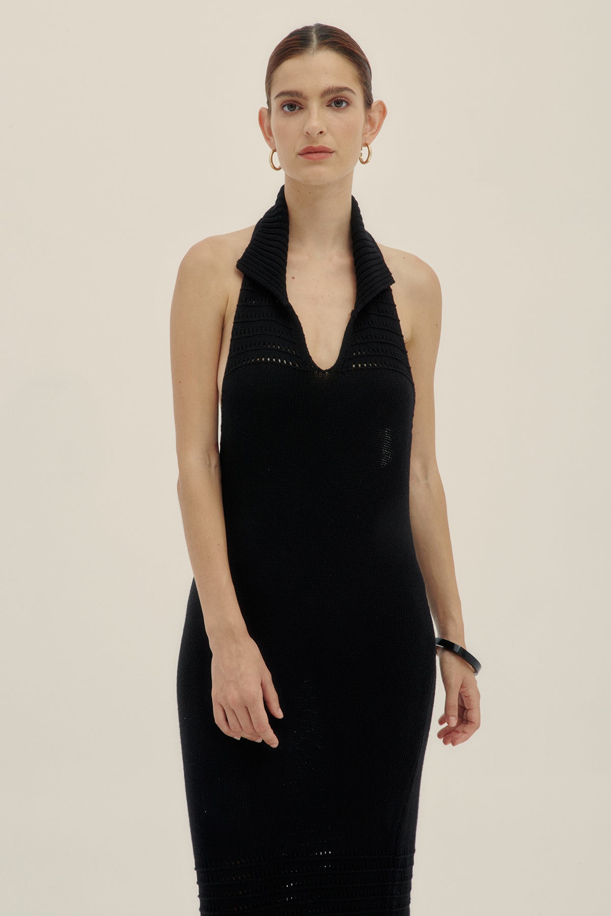 Vestido Halter Negro